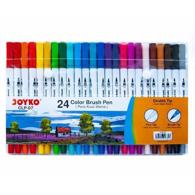 Фломастеры двойные JOYKO 24 цветов (MAR-CLP-07)