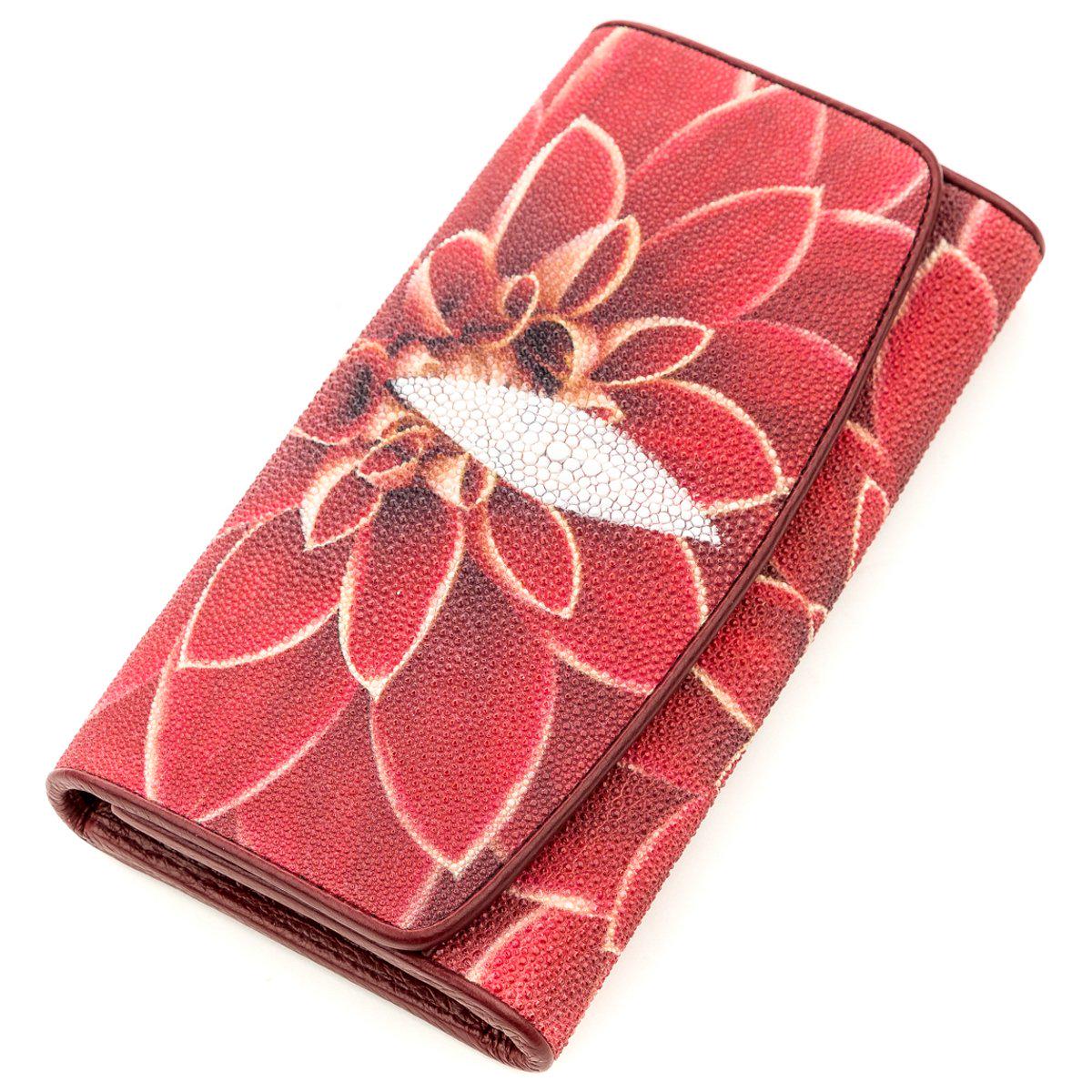 Жіночий гаманець Stingray leather 18633 шкіряний Червоний