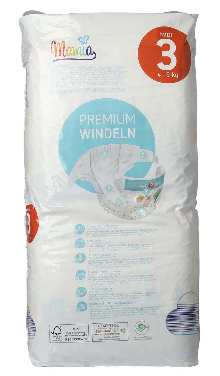 Подгузники Mamia Premium windeln pannolini 3 4-9 кг 56 шт. - фото 2