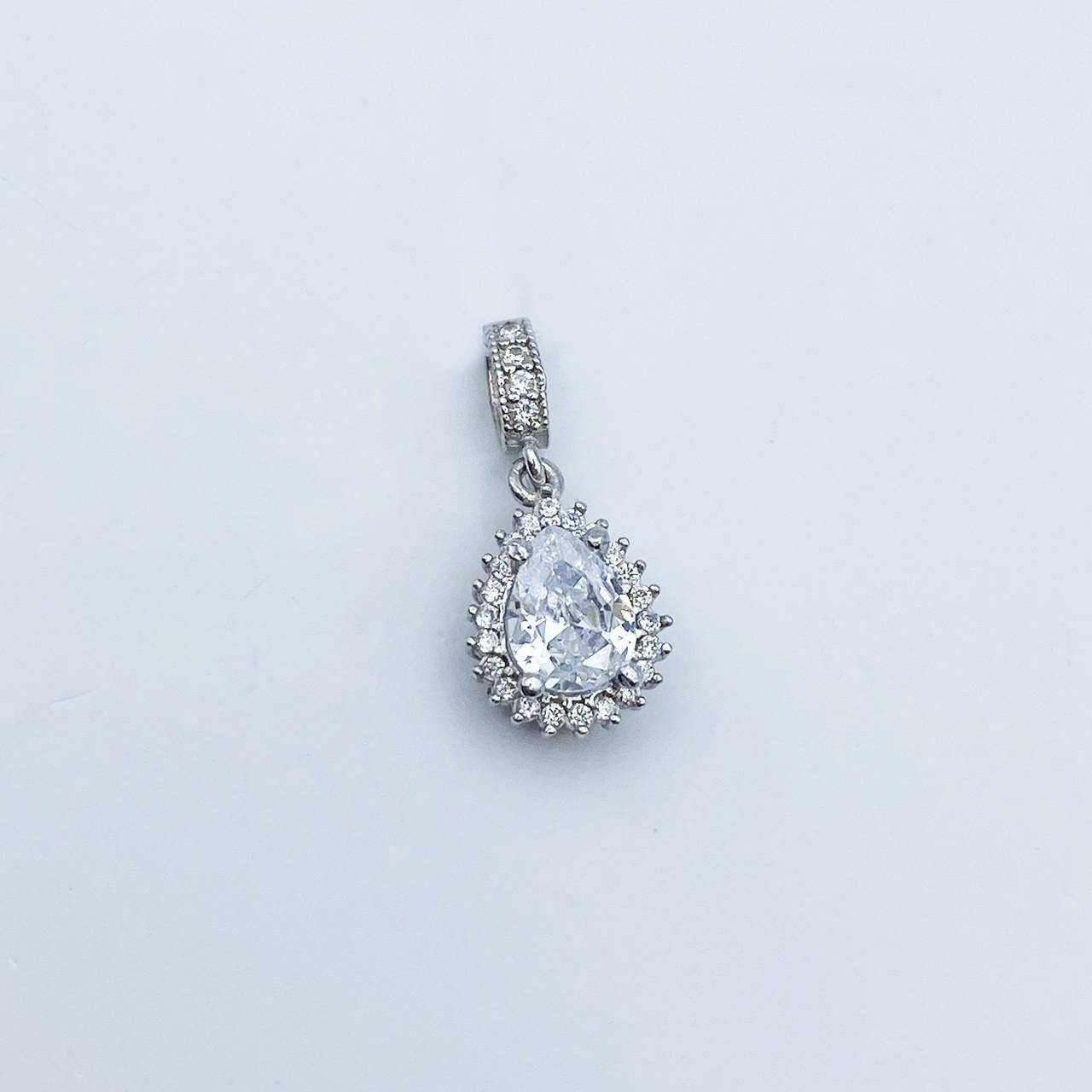 Серебряный кулон с кубическим цирконием 1,64 г (2201273651)