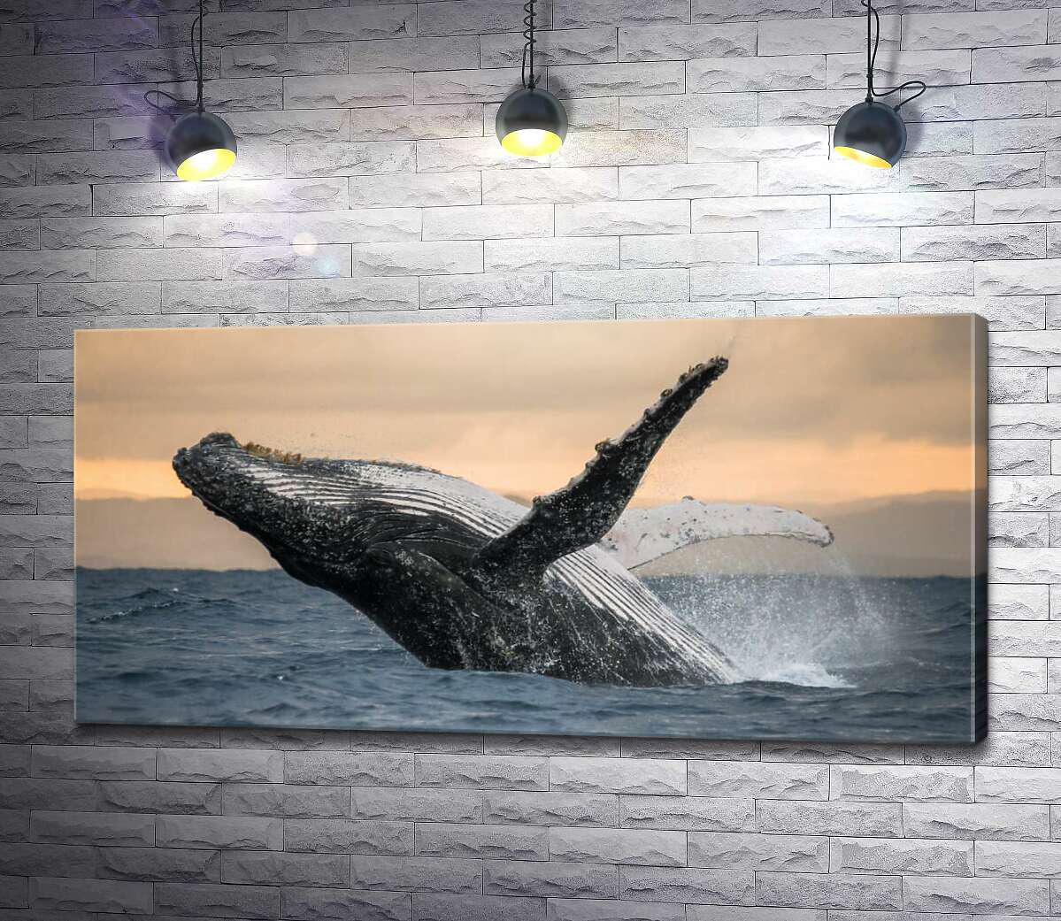 Картина ArtPoster Удивительный горбатый кит 100x49 см Модуль №1 (004238)