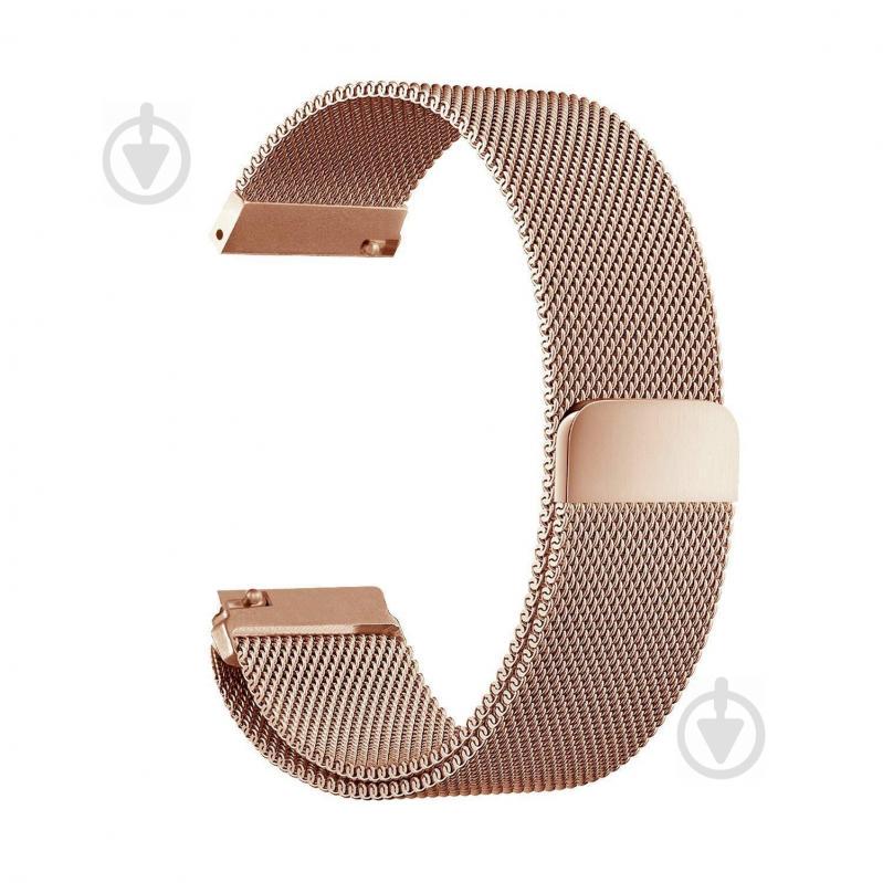 Ремешок стальной BeWatch миланская петля шириной 20 мм RoseGold (1010238.u)