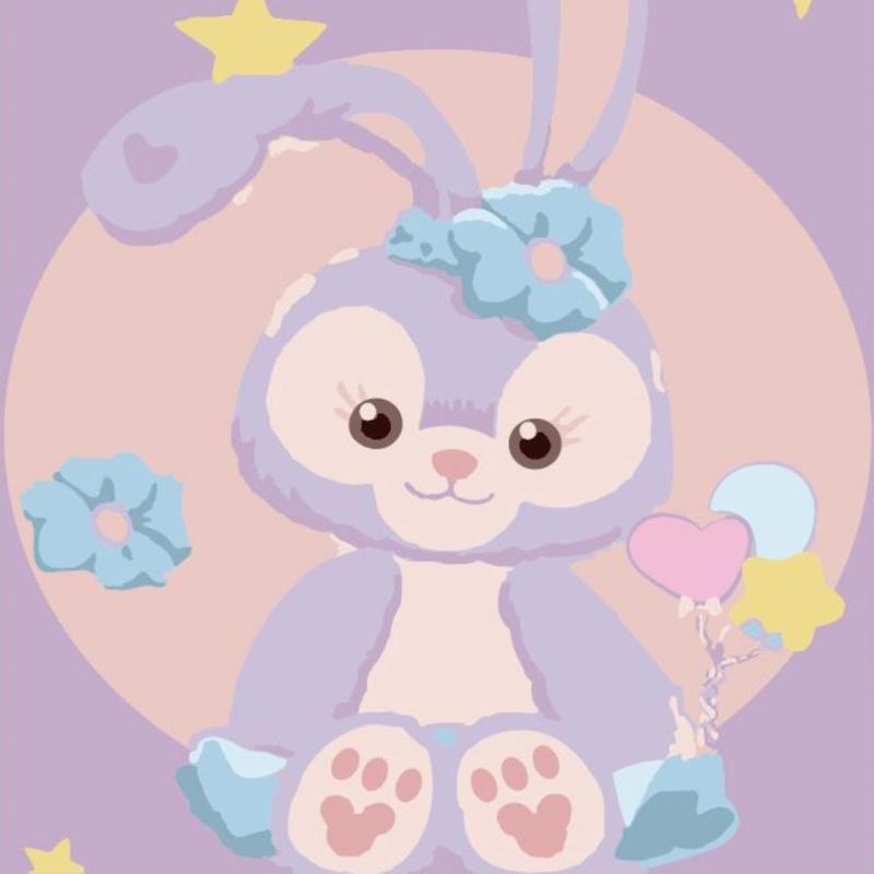 Картина по номерам Strateg Милый зайчонок 20х20 см (HH5224)