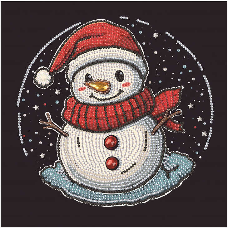 Алмазна мозаїка Brushme Сніговик 25x25 см (DBS52205) Алмазна мозаїка Brushme Сніговик 25x25 см (DBS52205)