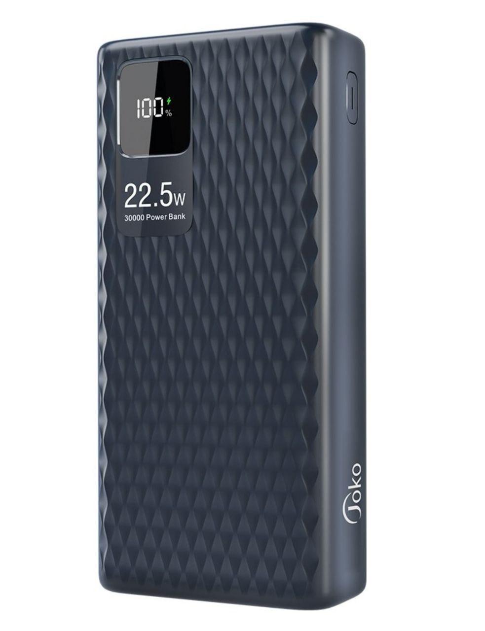 Повербанк Joko by KONFULON 30000 мАг 22,5W Fast Charge PD 20W 5 виходів Чорний