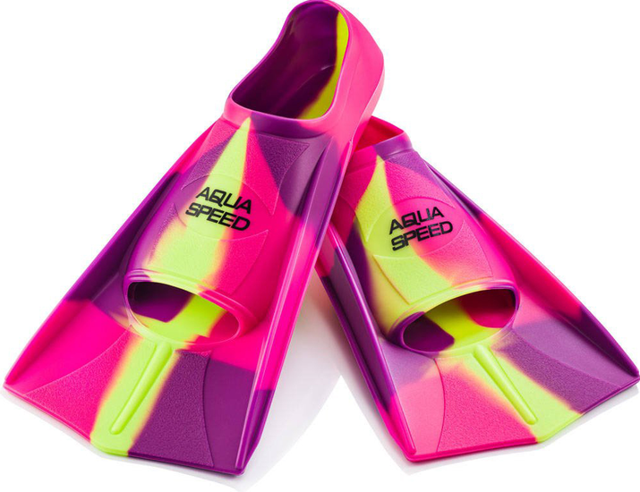 Ласты Aqua Speed Training Fins р. 31/32 Розовый/Фиолетовый/Желтый (6936116101785)