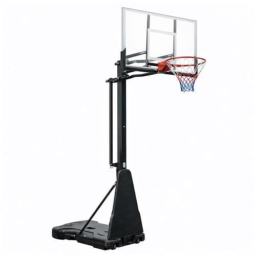Стойкая баскетбольная мобильная SP-Sport S023 щит-PC 136х80 см/кольцо 45 см (32312228)