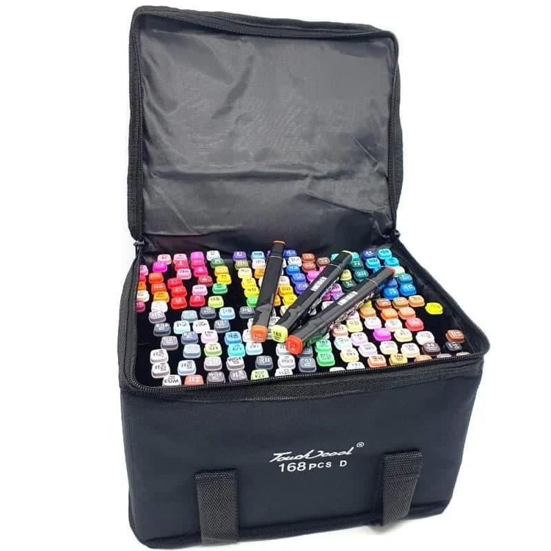 Набір скетч-маркерів Touch Qiuci 168 шт. (TOUCH168-Q) Набір скетч-маркерів Touch Qiuci 168 шт. (TOUCH168-Q)