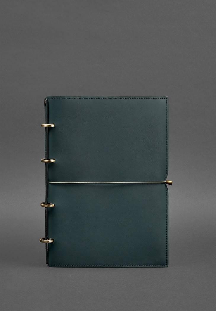 Блокнот шкіряний Софт-бук 9.0 Краст А4 на кільцях в м'якій обкладинці Зелений (A-027500) - фото 5 Блокнот шкіряний Софт-бук 9.0 Краст А4 на кільцях в м'якій обкладинці Зелений (A-027500) - фото 5