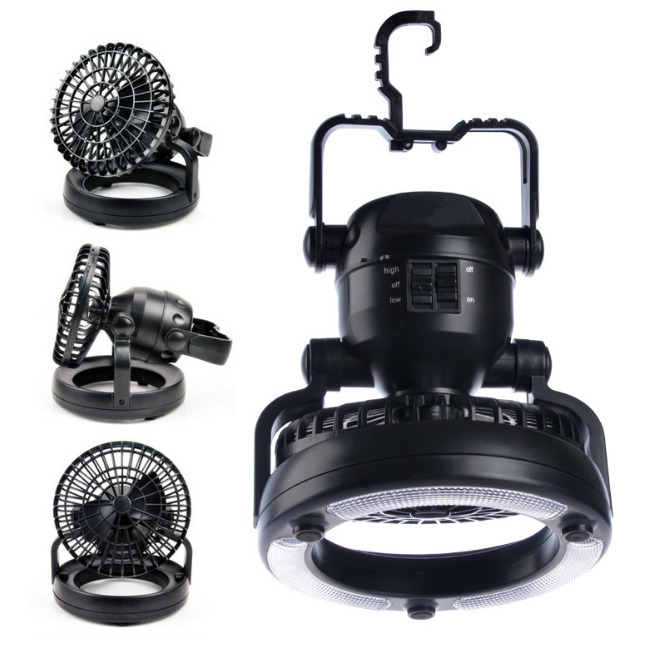 Фонарь с вентилятором SUNROZ LED Happy Camper для кемпинга 2в1 Черный (SUN4583) - фото 3 Фонарь с вентилятором SUNROZ LED Happy Camper для кемпинга 2в1 Черный (SUN4583) - фото 3