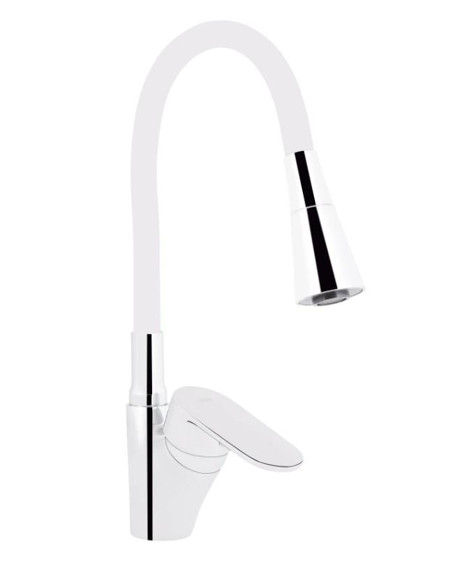 Смеситель для кухни Lidz Tani 007F3 k40 Chrome/White (LDTAN007F3WCR40423)