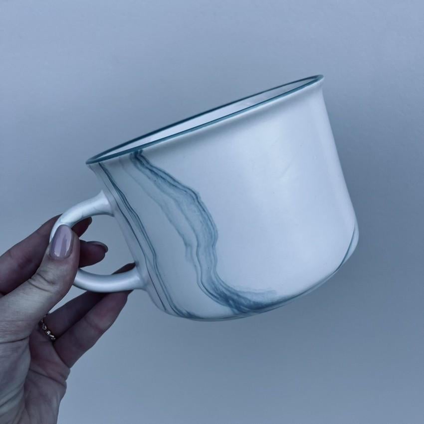 Чашка Yummy Milika C359-7 700 мл Білий з бірюзовим (2698687917) - фото 2