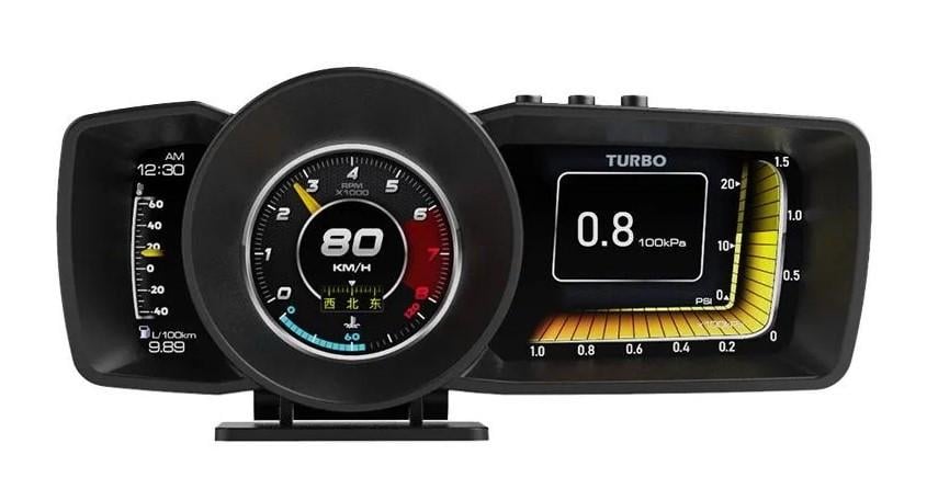 Бортовой компьютер в авто A600 HUD OBD2/GPS/большой цветной дисплей/автосканер ошибок/спидометр/тахометр Бортовой компьютер в авто A600 HUD OBD2/GPS/большой цветной дисплей/автосканер ошибок/спидометр/тахометр