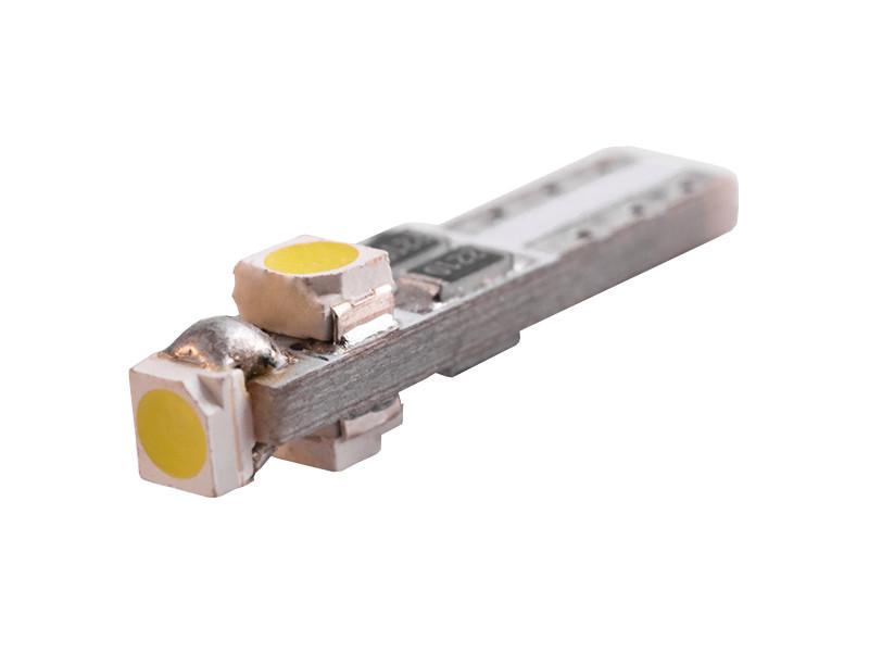 Автолампа светодиодная T5 W1,2W 12 В SMD3528-3led Белый (2185)