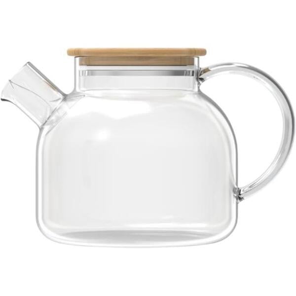 Заварочный чайник Ardesto Gemini боросиликатное стекло/бамбук 800 мл (AR3008GBM)