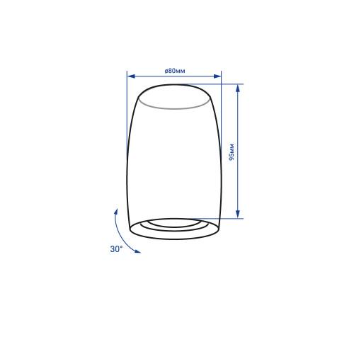 Светильник точечный Feron ML306 MR16 GU10 Черный (7014) - фото 4