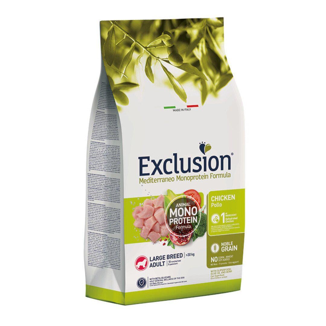 Корм для собак сухий великих порід Exclusion Chicken Large Breed 12 кг (8011259003225)