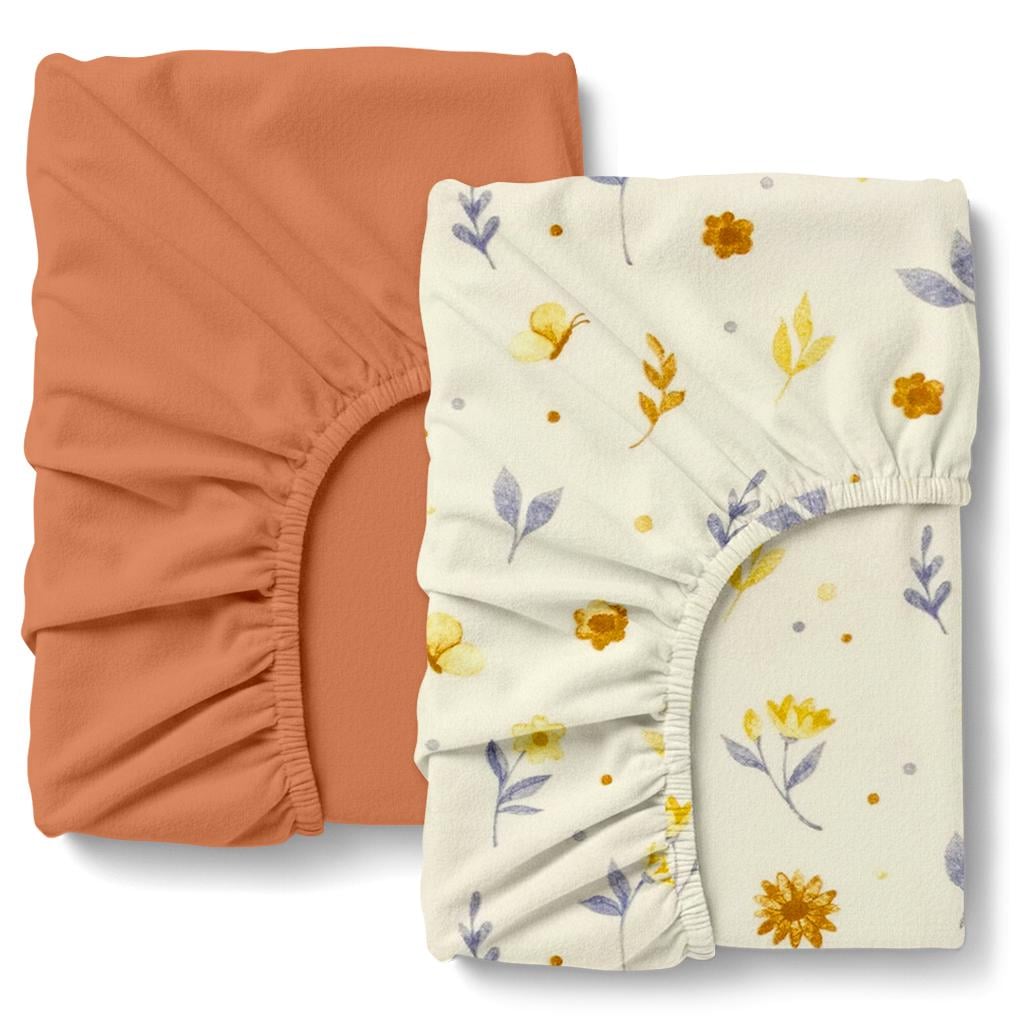 Простирадло на гумці Cosas AUTUMN BLOOM фланель 90х200х20 см 2 шт. (4822052485859)