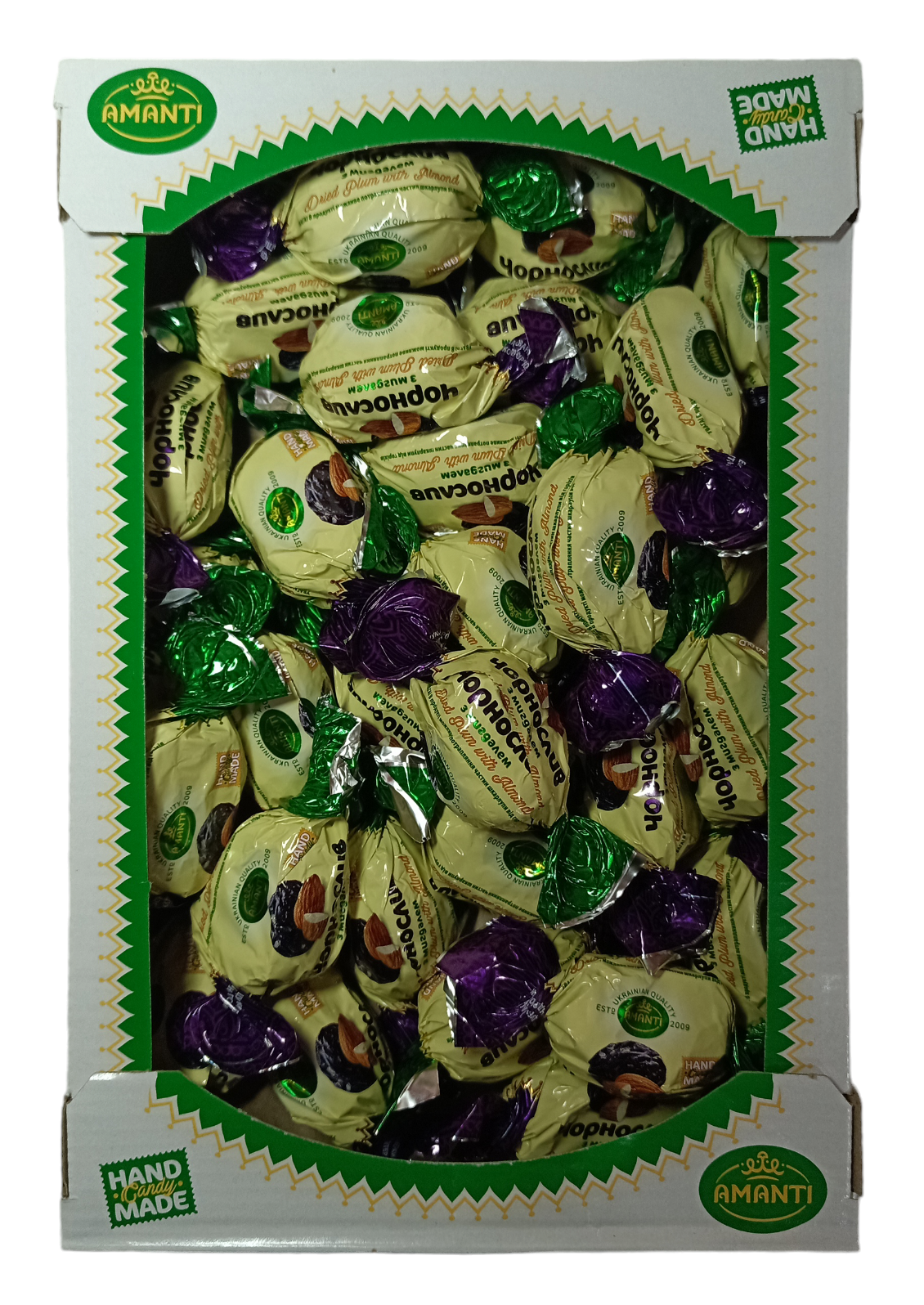 Конфеты AMANTI Чернослив с миндалем 1 кг (55368)