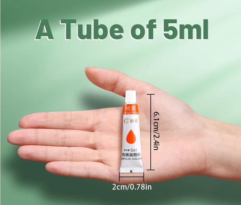 Пігменти для малювання набір акрилових фарб 5 мл 24 кол. - фото 5 Пігменти для малювання набір акрилових фарб 5 мл 24 кол. - фото 5