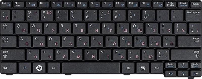Клавиатура для ноутбука Samsung NP-NB30 матовая (BA59-02686C)