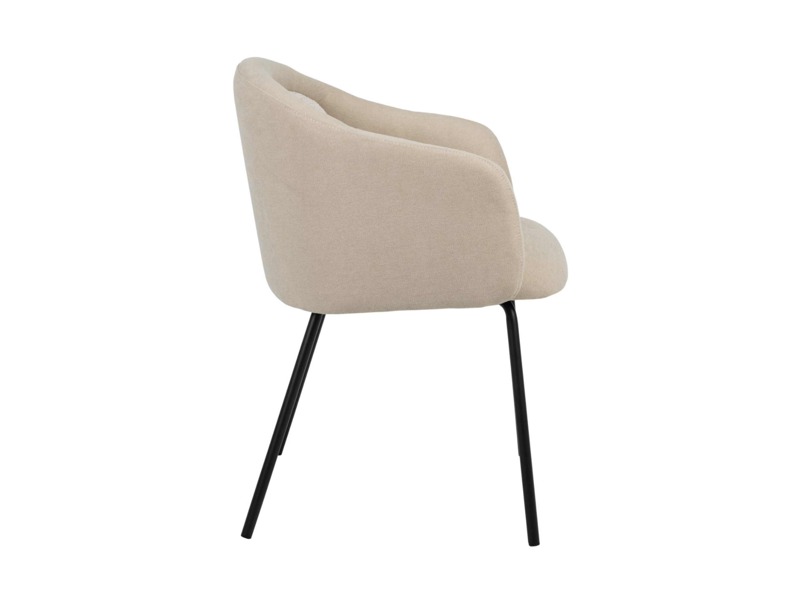 Стілець обідній Vetro Mebel Кокосове молоко/Чорний (M-242) - фото 2 Стілець обідній Vetro Mebel Кокосове молоко/Чорний (M-242) - фото 2