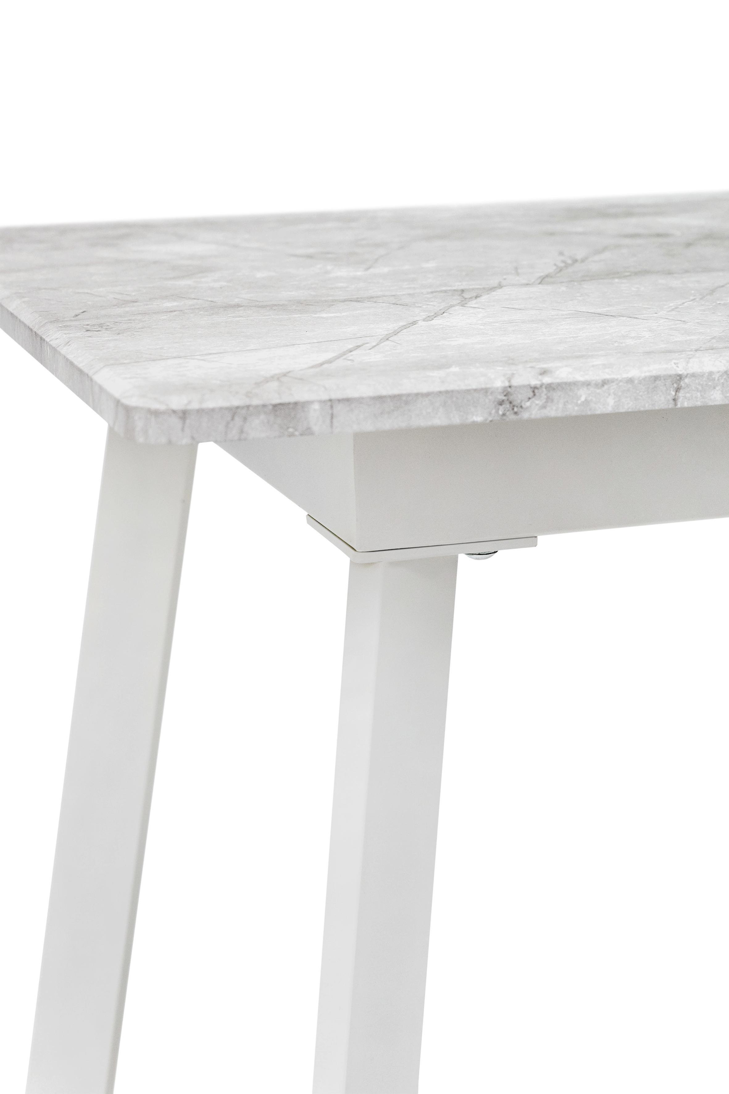 Обеденный стол Фиджи Этна 1200/1600х750х760 мм Белый металл/Базальт (GAА0056278) - фото 7 Обеденный стол Фиджи Этна 1200/1600х750х760 мм Белый металл/Базальт (GAА0056278) - фото 7