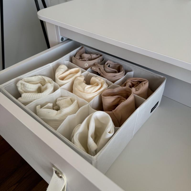 Органайзер для дитячих речей на 9 комірок Білий (Wh009) - фото 1