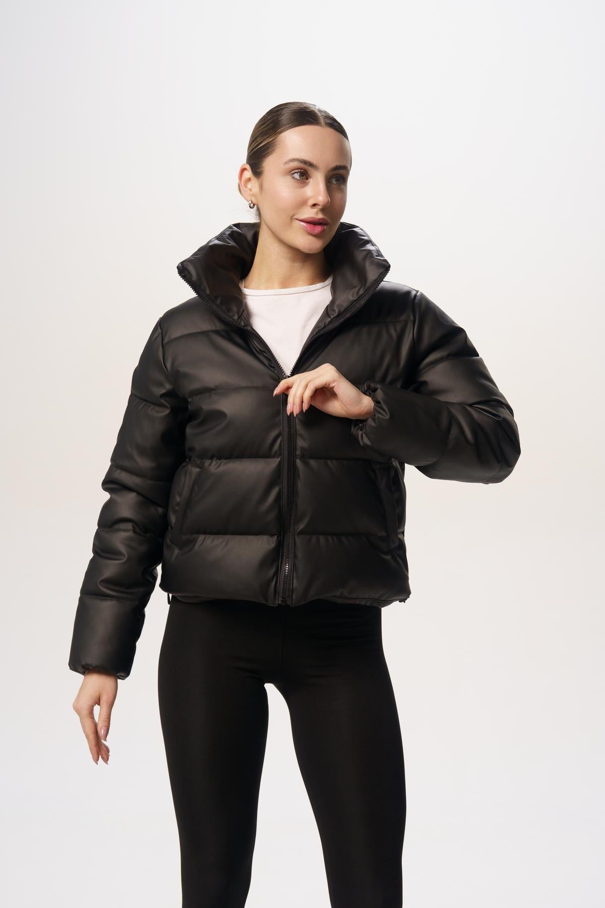 Куртка женская короткая Intruder Lolita весенне-осенняя M-L Черный (1614676979)