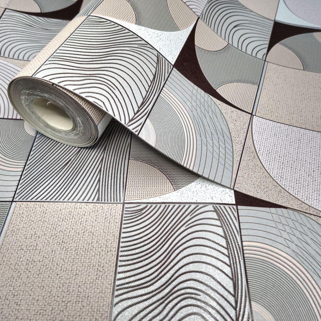 Обои виниловые Славянские обои 9410-06 для гостиной/спальни/коридора 10x0,53 м Бежевый Серый/Розовый (2496745100)