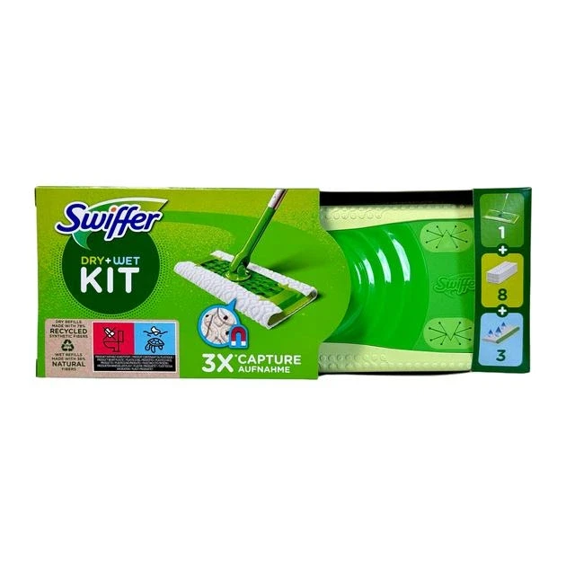 Швабра Swiffer и сменные салфетки 8 сухих/3 влажные