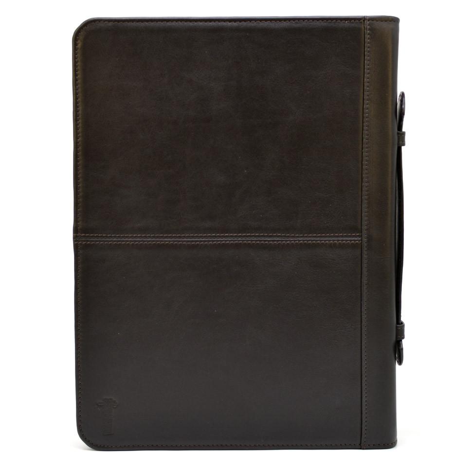 Папка кожаная на молнии с ручкой с органайзером TARWA GC-4495-4lx А4 Коричневый (40156) - фото 3 Папка кожаная на молнии с ручкой с органайзером TARWA GC-4495-4lx А4 Коричневый (40156) - фото 3