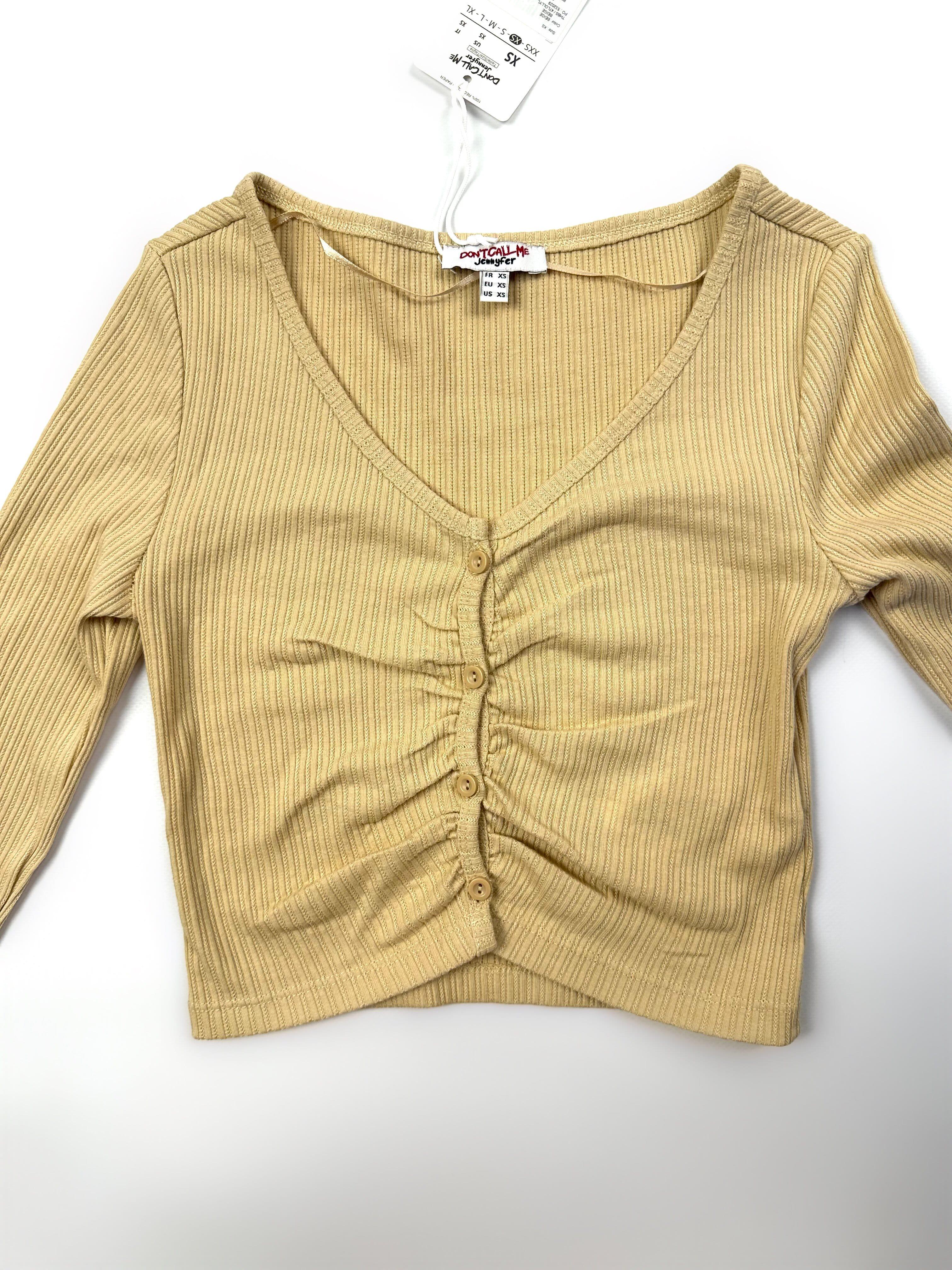 Топ женский Jennyfer 355 XS Бежевый (355)