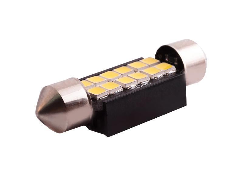 Автолампа светодиодная C5W SV8.5 12-24 В 36 мм SMD3020-12led Белый (2448)