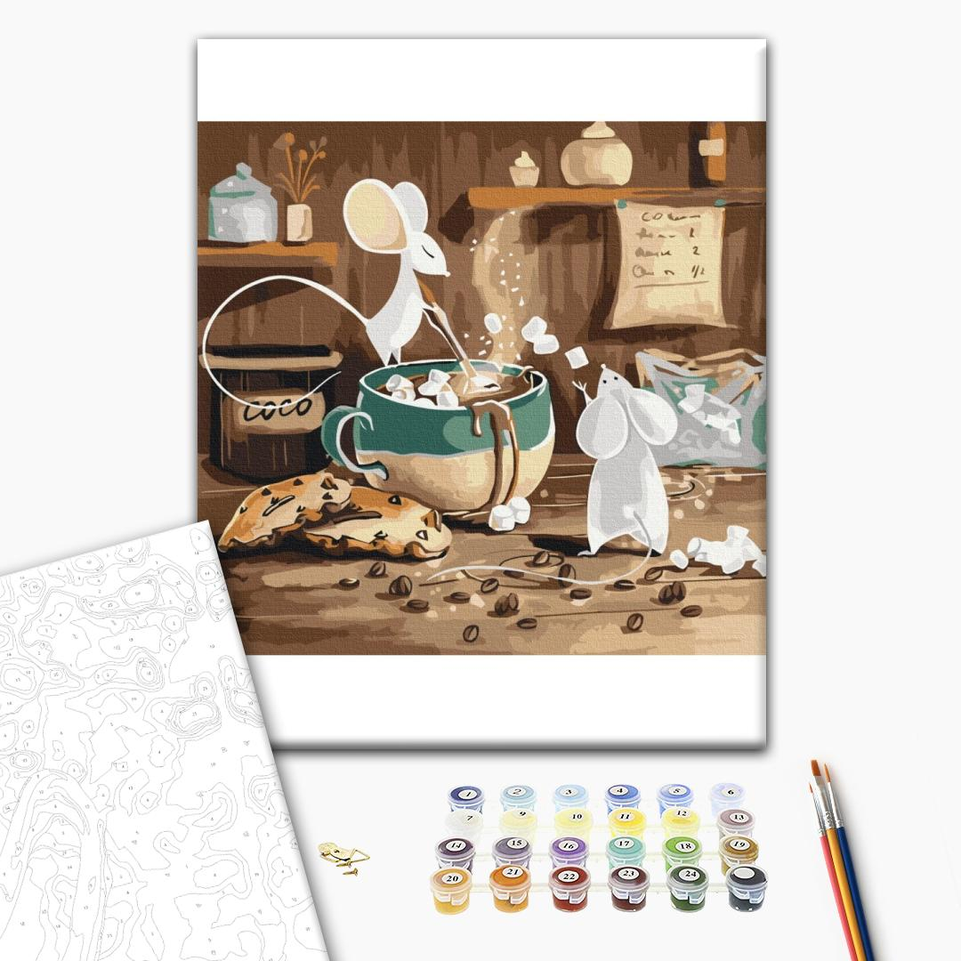 Картина по номерам Brushme Какао для мышей 40x40 см (SBS014)