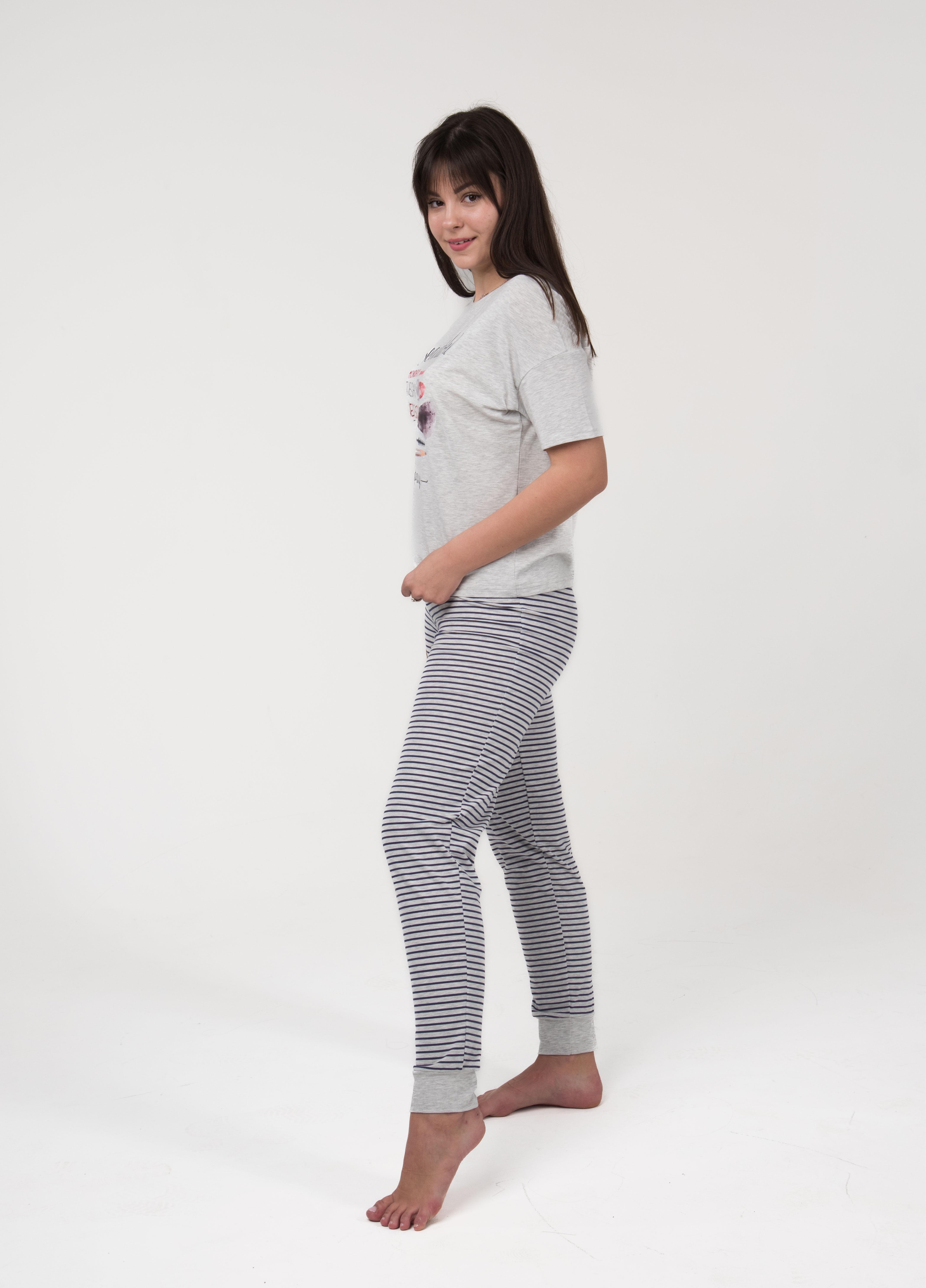 Піжама жіноча Наталюкс XL Меланж (4126331497051) - фото 2 Піжама жіноча Наталюкс XL Меланж (4126331497051) - фото 2