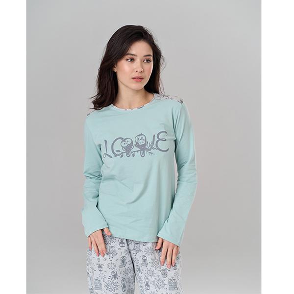 Піжама жіноча штани/джемпер S (12464) - фото 2