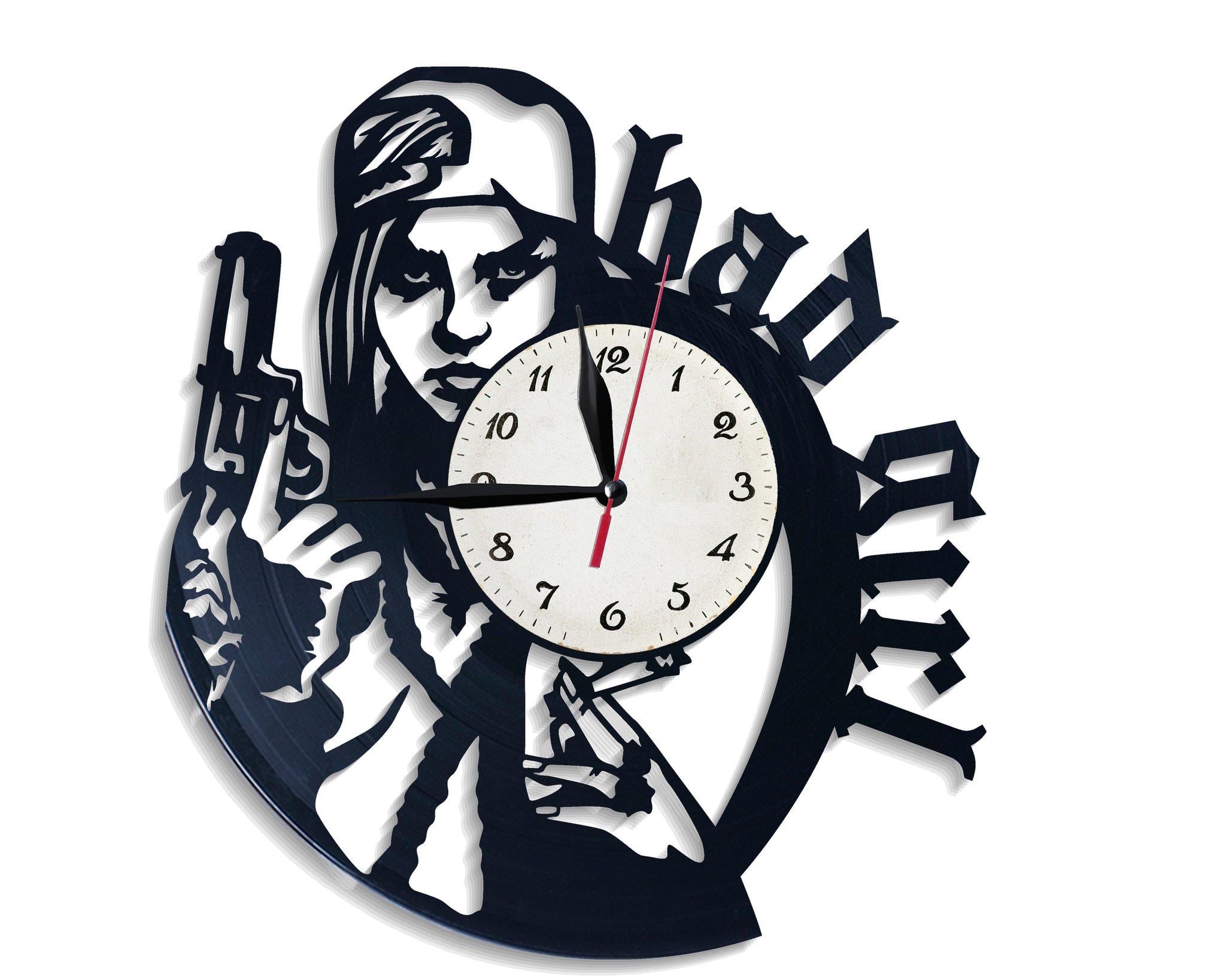 Часы настенные Bad Girl 2524 из виниловой пластинки