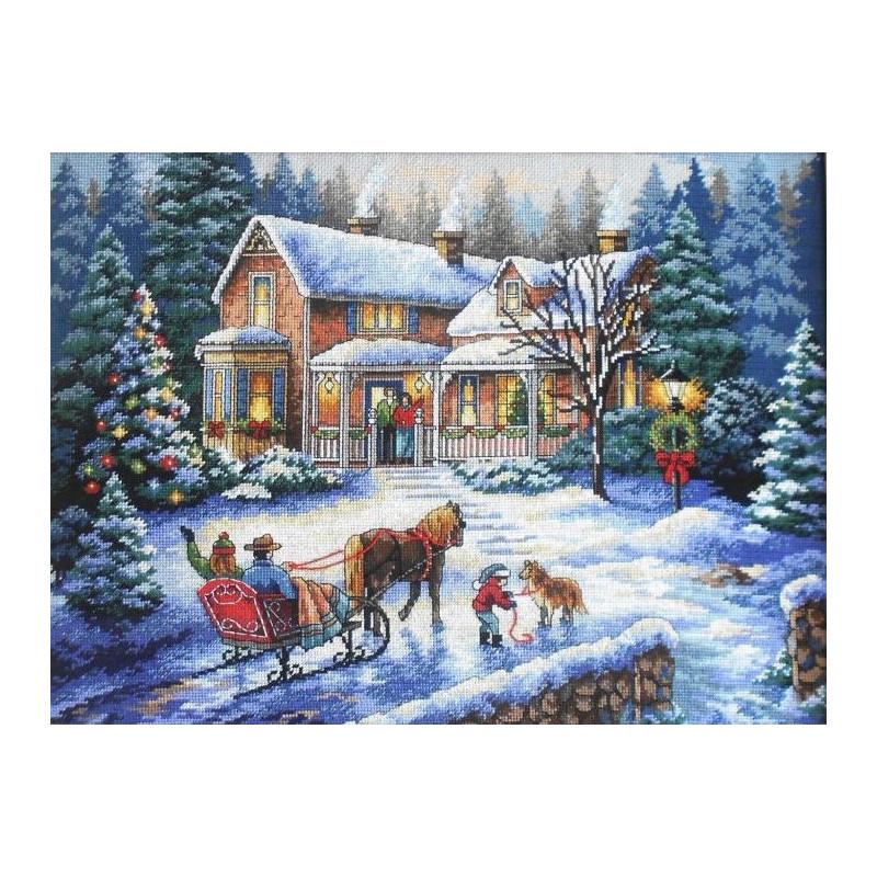 Набор для вышивания крестиком Dimensions 08733 Coming Home for the Holidays (16444)