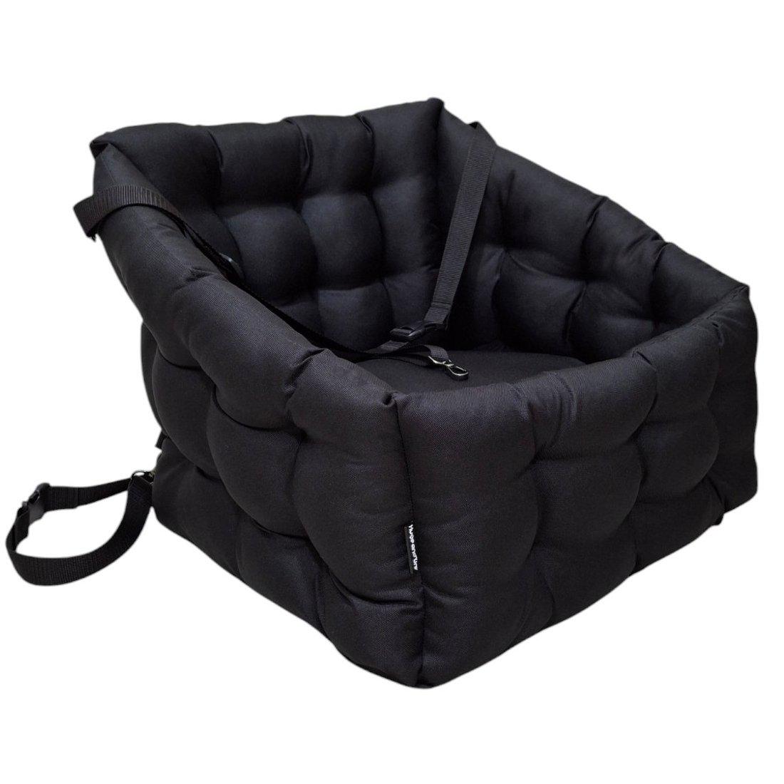 Крісло автомобільне для собак Huge and Tiny зі знімними ременями Waterproof Oxford 50x45 см Чорний (98734) - фото 4