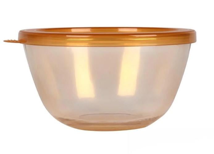 Салатник скло з кришкою 500 мл (R34982-0,5)