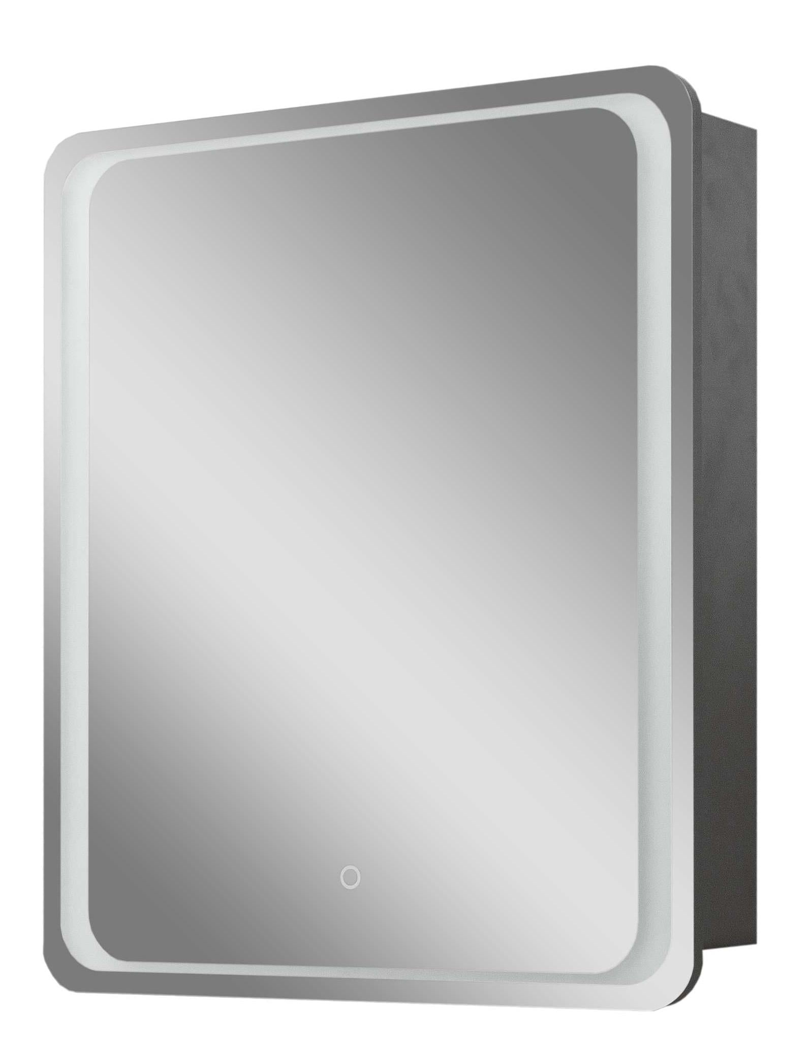 Шкаф зеркальный ЮВВИС VIVACE Z LED Touch Control 60 см Бетон матовый (UVV039)