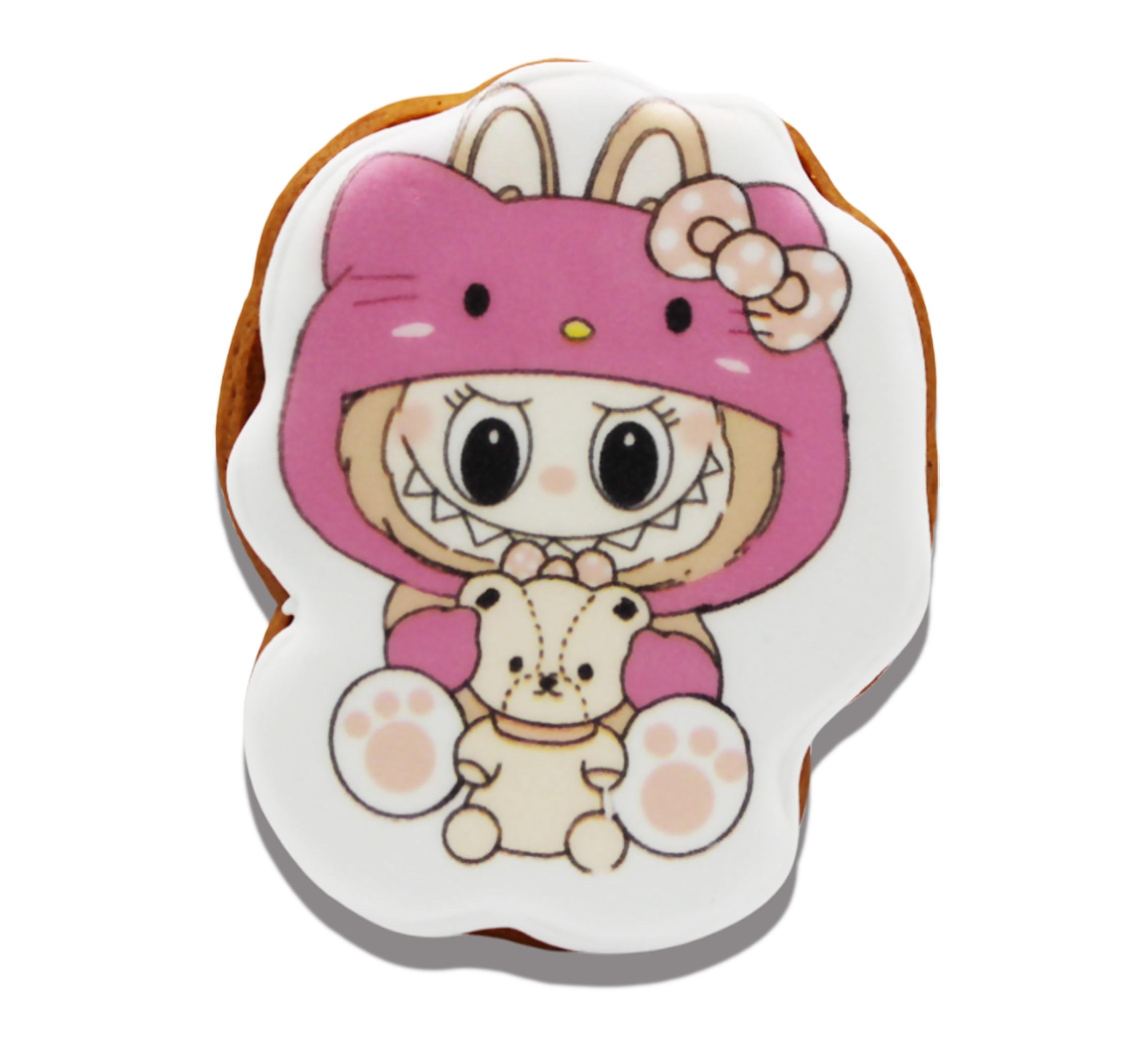 Пряник медово-імбирний з харчовим друком Крафт Печиво Лабубу Kitty 45 г