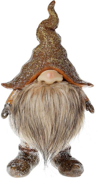 Фигура декоративная Гном 23 см Коричневый Фигура декоративная Гном 23 см Коричневый