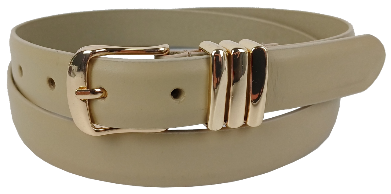 Ремень женский UP2 Fashion Women кожаный Бежевый (2834304332)