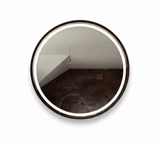 Зеркало LED круглое в металлической раме Dorian (D 002 LED – 80)