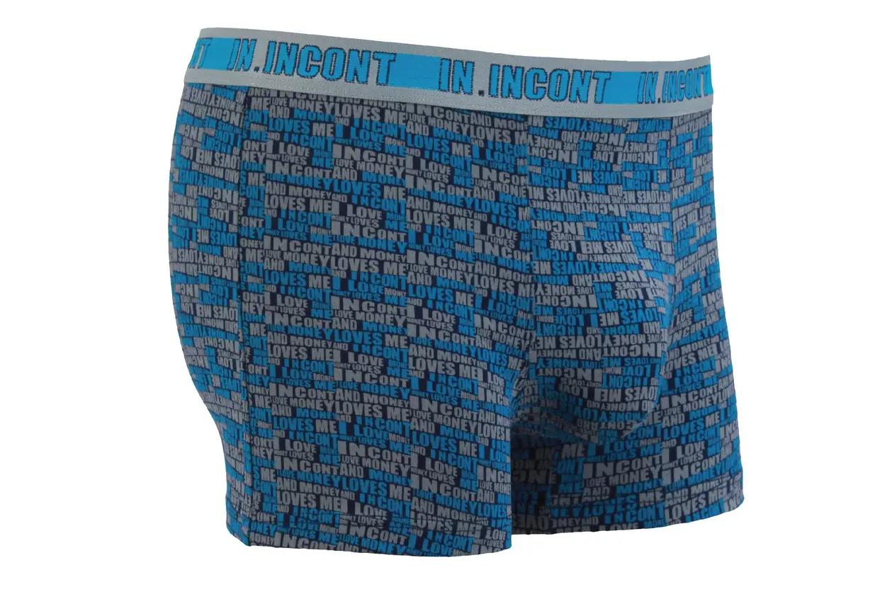Мужские трусы IN.INCONT стрейчевые 4XL р. 52-54 Голубой (9075)
