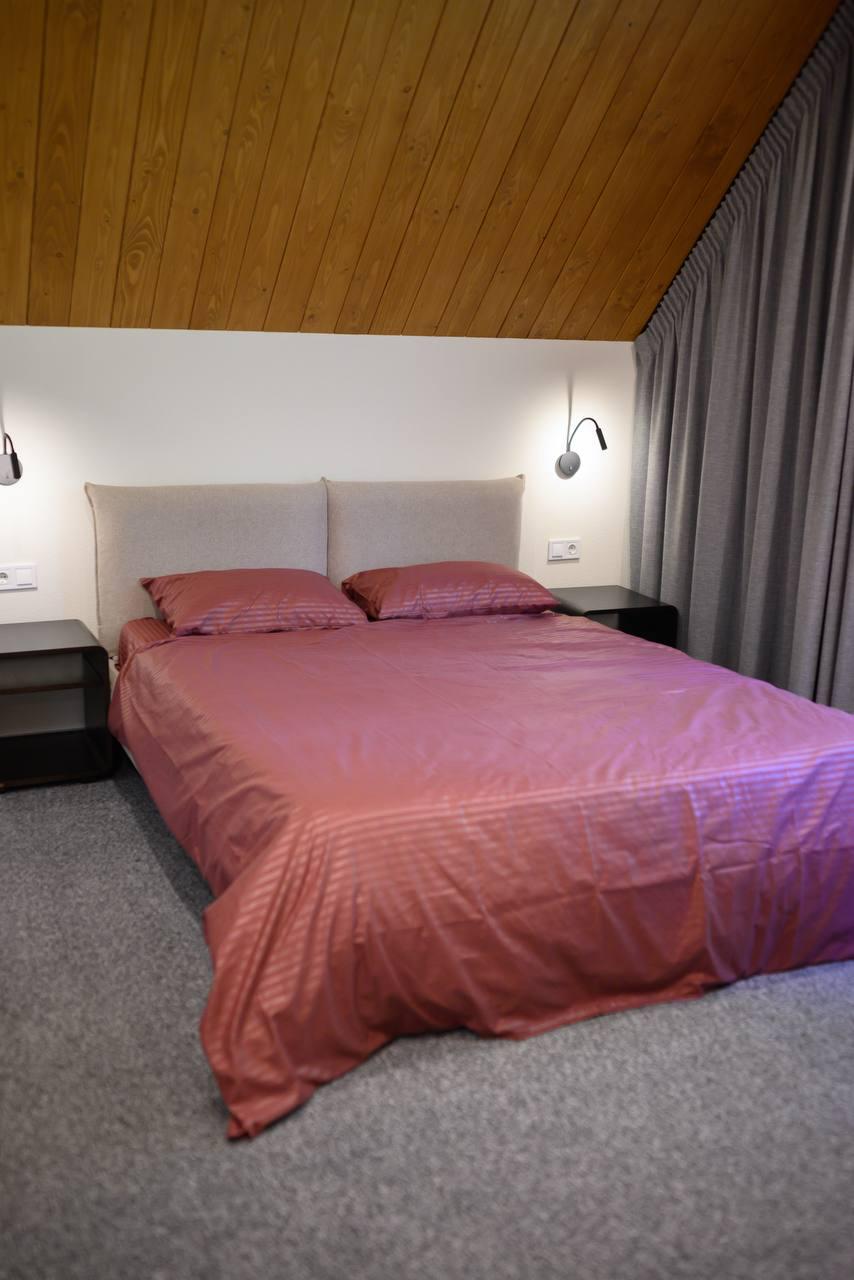 Комплект постільної білизни Signorina Siena зі страйп-сатину полуторний 50х70 см/70х70 см Вишня (0022P) - фото 3