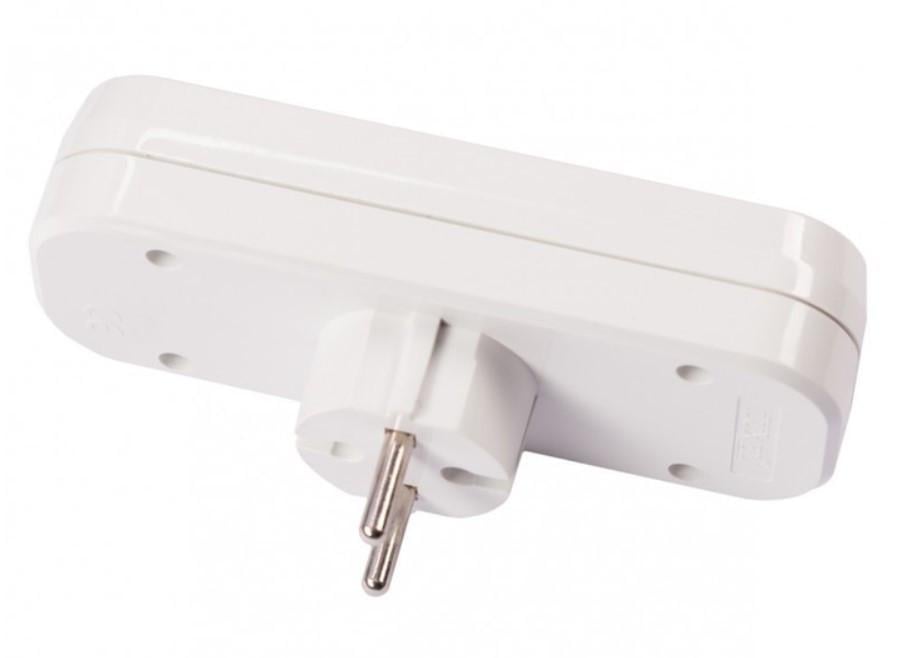 Тройник Luxel без заземления вертикальный. - фото 2