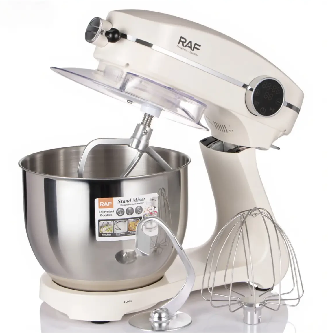 Миксер RAF R.6682 с цифровым дисплеем и насадками 1800W 7 л (33677286)